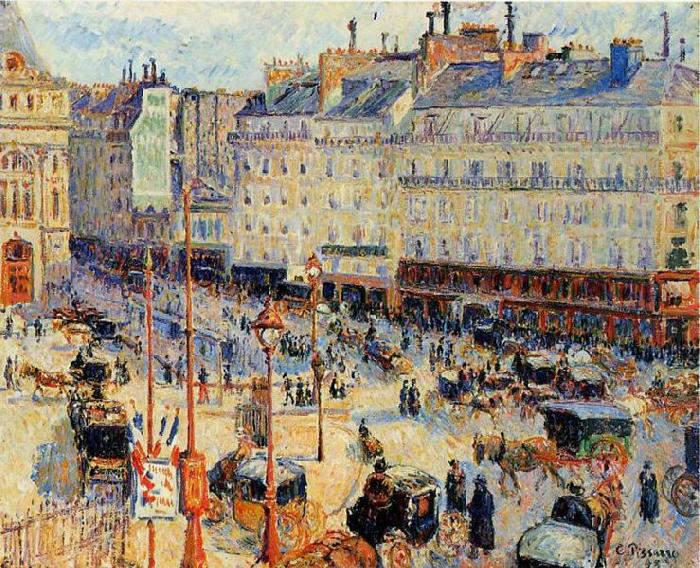 Camille Pissarro Place du Havre, Paris France oil painting art